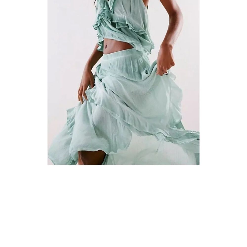 Free People If Only Set Skirt & Top flowy & featured in a crinkled tie dyed - Picture 8 of 11